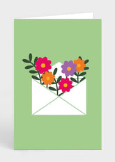 Greeting Card - Flower Envelope