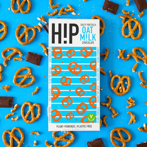 HiP Chocolate: Salty Pretzel Oat M!lk Chocolate Bar
